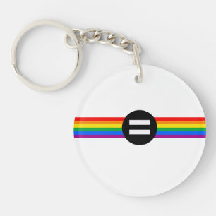 Regenboogvlag voor homo-emancipatie sleutelhanger