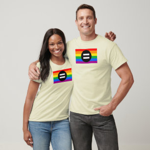 Regenboogvlag voor homo-emancipatie t-shirt