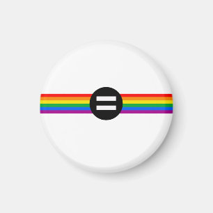 Regenboogvlag voor homorechten magneet