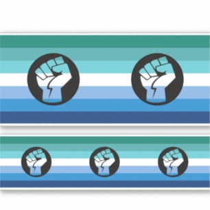 Regenboogvlag voor homoseksuele mannen sticker