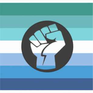 Regenboogvlag voor homoseksuele mannen sticker