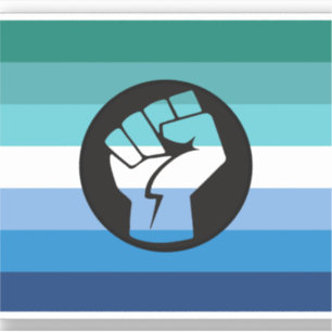 Regenboogvlag voor homoseksuele mannen sticker