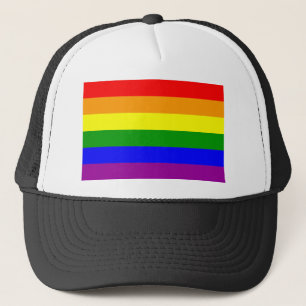 Regenboogvlag voor homoseksuele trots trucker pet