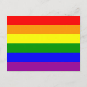 Regenboogvlag voor homoseksuelen briefkaart