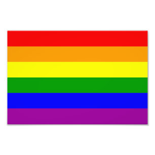 Regenboogvlag voor homoseksuelen foto afdruk