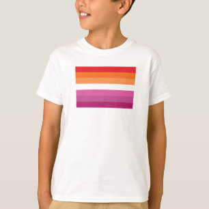 Regenboogvlag voor lesbiennes (Zonsondergang) T-shirt