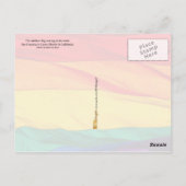 Regenboogvlag Wachten in de wind Briefkaart (Achterkant)