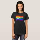 Regenboogvlag Zurich Zwitserland Gay Pride LGBT T-shirt (Voorkant volledig)