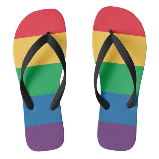 Regenboogvlaggepride Teenslippers (Voetbed)