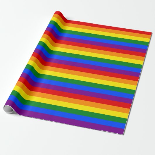 Regenboogvlagpapier Cadeaupapier (Uitgerold)