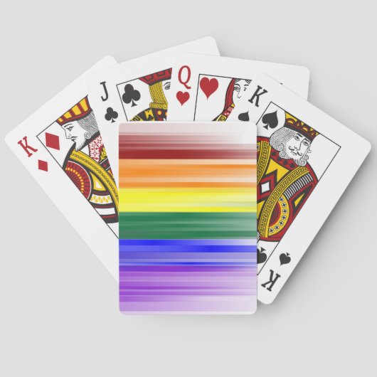 Regenboogvlagspelkaarten (Klassiek) Pokerkaarten (Achterkant)