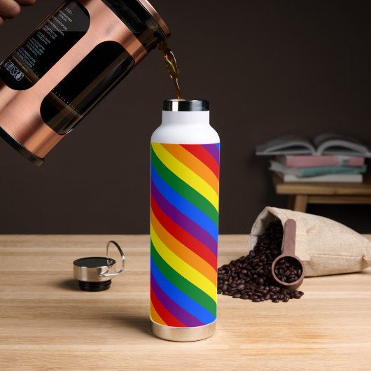 Regenboogvlagstapes & Pride, LGBT-gemeenschap Waterfles (Koffie)