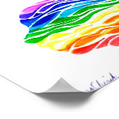Regenboogvlak Poster (Hoek)