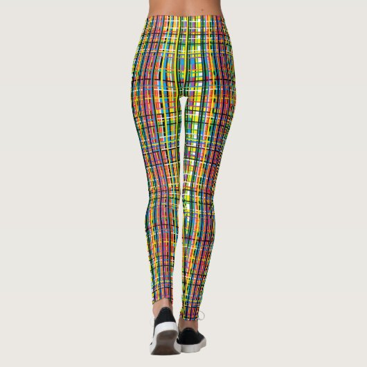 regenboogvlakke leggings (Achterkant)