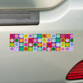 Regenboogvlakken Bumpersticker (Op auto)