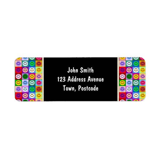 Regenboogvlakken Etiket (Voorkant)