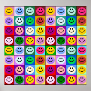 Regenboogvlakken Poster