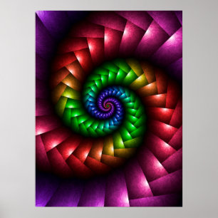 Regenboogvlechten Poster