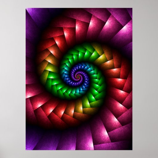 Regenboogvlechten Poster (Voorkant)