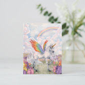 Regenboogvleugels Briefkaart (Staand voorkant)