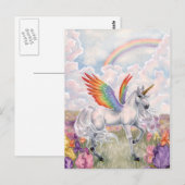 Regenboogvleugels Briefkaart (Voorkant / Achterkant)