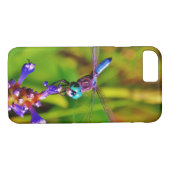 Regenboogvlieg en -bloem Case-Mate iPhone case (Achterkant (Horizontaal))