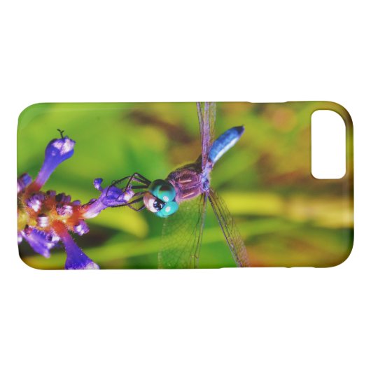 Regenboogvlieg en -bloem Case-Mate iPhone case (Achterkant (Horizontaal))