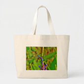 Regenboogvlieg en -bloem grote tote bag (Voorkant)