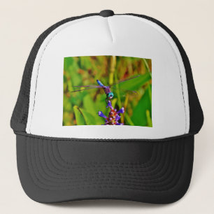 Regenboogvlieg en -bloem trucker pet