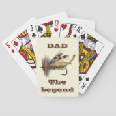  regenboogvlieg voor de Geviste legende vader Pokerkaarten (Achterkant)