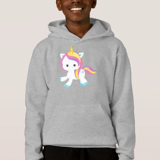 Regenboogvlies, Cute Unicorn, Star, Magic Unicorn (Voorkant)