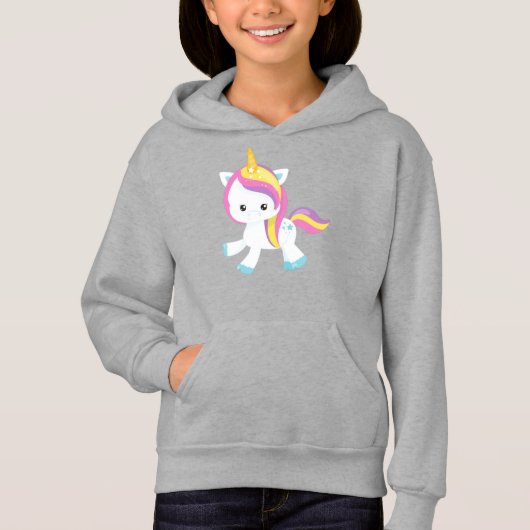 Regenboogvlies, Cute Unicorn, Star, Magic Unicorn (Voorkant)