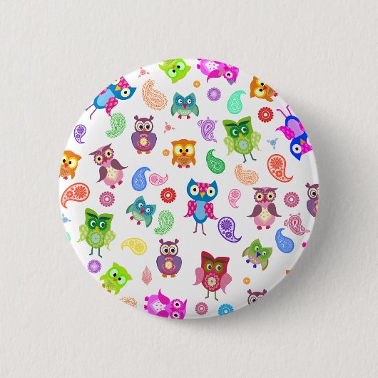 Regenboogvlies - licht ronde button 5,7 cm (Voorkant)