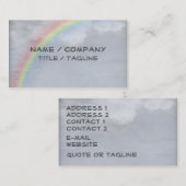 Regenboogvlies Visitekaartje (Voorkant / Achterkant)