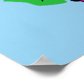 Regenboogvlinder afkomstig van chrysalis poster (Hoek)