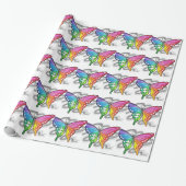 Regenboogvlinder Cadeaupapier (Uitgerold)