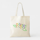 Regenboogvlinder en Rozen Tote Bag (Achterkant)