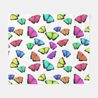 Regenboogvlinder Fleece Deken
