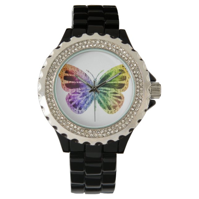 Regenboogvlinder Horloge (Voorkant)