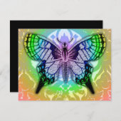 regenboogvlinder kaart (Voorkant / Achterkant)