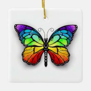 Regenboogvlinder Keramisch Ornament