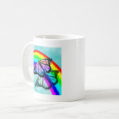 Regenboogvlinder Koffiemok (Voorkant links)