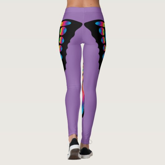 Regenboogvlinder Leggings (Achterkant)