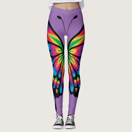 Regenboogvlinder Leggings (Voorkant)