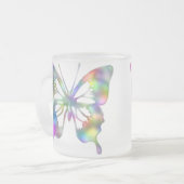 Regenboogvlinder Matglas Koffiemok (Voorkant links)