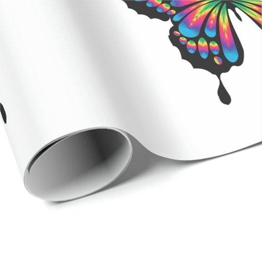regenboogvlinder omslagpapier cadeaupapier (Rol Hoek)