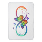 Regenboogvlinder oneindig badmat (Voorkant Verticaal)