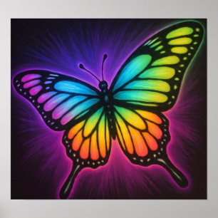 RegenboogVlinder Poster