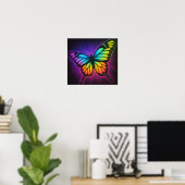 RegenboogVlinder Poster (Thuiskantoor)