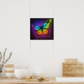 RegenboogVlinder Poster (Keuken)